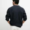 Ribbestrikket cardigan med knapper Ribbestrikket cardigan med knapper