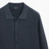 Ribbestrikket cardigan med knapper Ribbestrikket cardigan med knapper