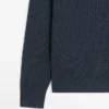 Ribbestrikket cardigan med knapper Ribbestrikket cardigan med knapper