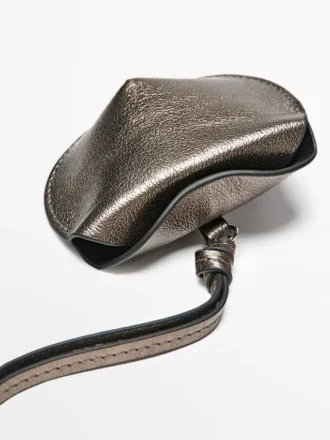 Sammenleggbart AirPods-etui i nappaskinn