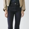 Skinny jeans med høy midje og utvidet ben Skinny jeans med høy midje og utvidet ben