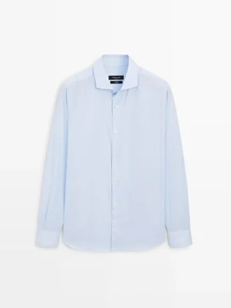 Slim Fit-skjorte i 100 % bomull