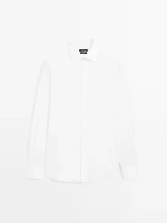 Slim Fit-skjorte i 100 % bomull