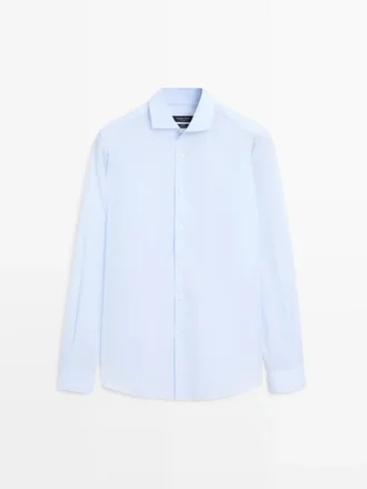 Slim Fit-skjorte i 100 % bomull