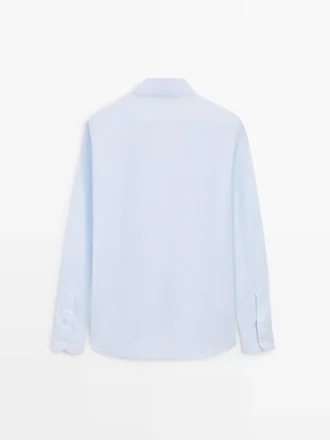 Slim Fit-skjorte i 100 % bomull