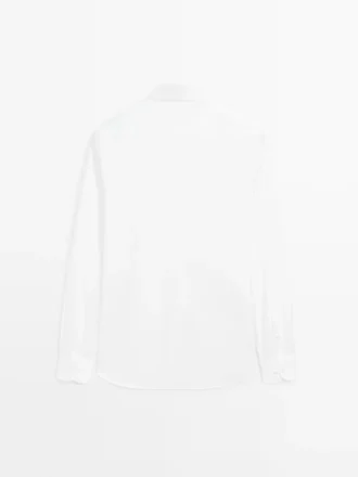 Slim Fit-skjorte i 100 % bomull