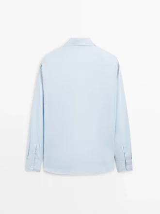 Slim Fit-skjorte i 100 % bomull