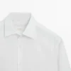Slim Fit-skjorte i 100 % bomullspoplin