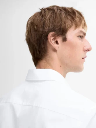 Slim Fit-skjorte i 100 % bomullspoplin