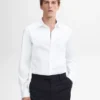 Slim Fit-skjorte i 100 % bomullspoplin