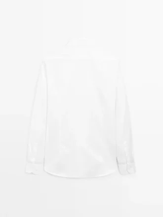 Slim Fit-skjorte i 100 % bomullstwill