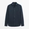 Slim Fit-skjorte i 100 % lin Slim Fit-skjorte i 100 % lin