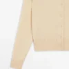Strikkecardigan i ull med rund hals Strikkecardigan i ull med rund hals