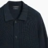 Strikket cardigan i bomull med lommer Strikket cardigan i bomull med lommer