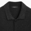 Strikket cardigan i bomulls- og ullblanding med knapper Strikket cardigan i bomulls- og ullblanding med knapper