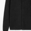 Strikket cardigan i bomulls- og ullblanding med knapper Strikket cardigan i bomulls- og ullblanding med knapper