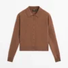 Strikket cardigan i ull Strikket cardigan i ull