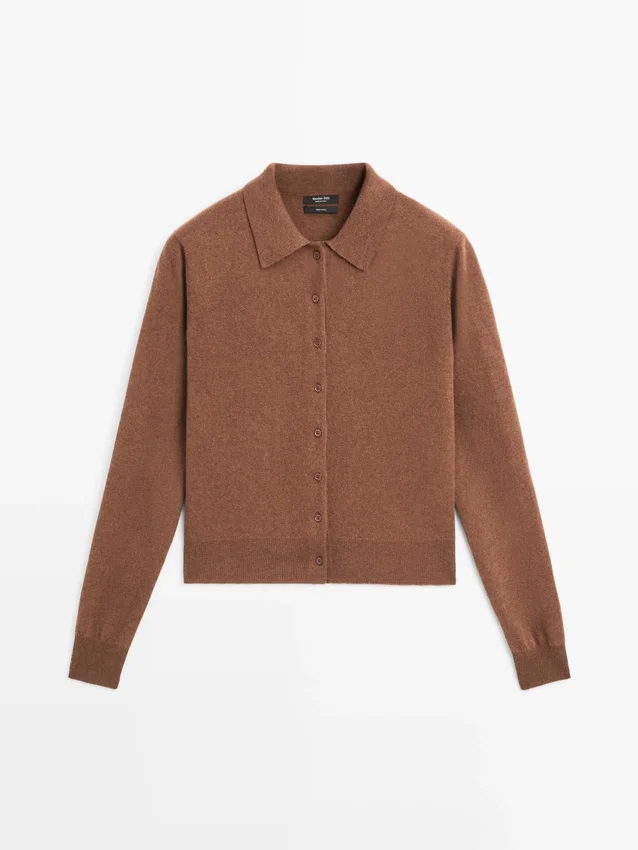 Strikket cardigan i ull Strikket cardigan i ull