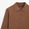 Strikket cardigan i ull Strikket cardigan i ull