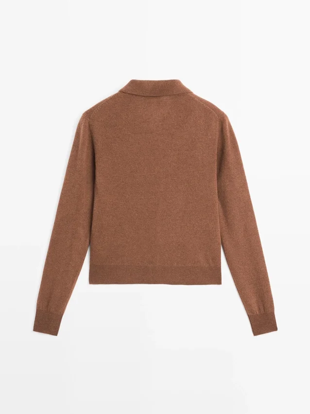 Strikket cardigan i ull Strikket cardigan i ull
