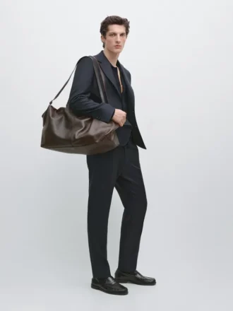 Stripet blazer i Cool Wool