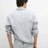 Stripet slim fit-skjorte i lin Stripet slim fit-skjorte i lin