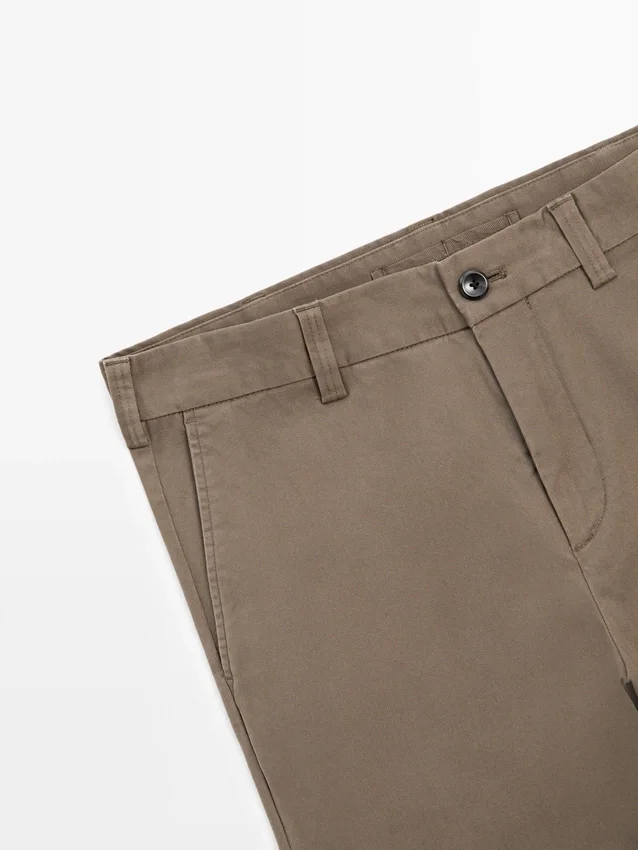 Tapered Fit-bukser med mikrostruktur Tapered Fit-bukser med mikrostruktur