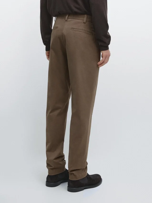 Tapered Fit-bukser med mikrostruktur Tapered Fit-bukser med mikrostruktur