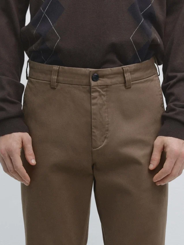 Tapered Fit-bukser med mikrostruktur Tapered Fit-bukser med mikrostruktur
