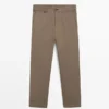 Tapered Fit-bukser med mikrostruktur Tapered Fit-bukser med mikrostruktur