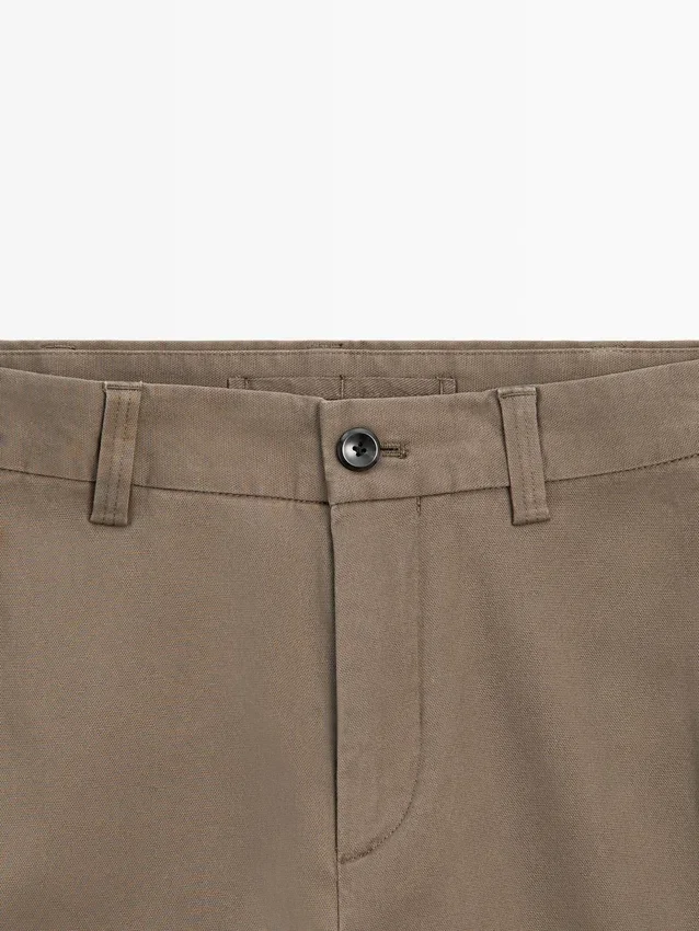 Tapered Fit-bukser med mikrostruktur Tapered Fit-bukser med mikrostruktur
