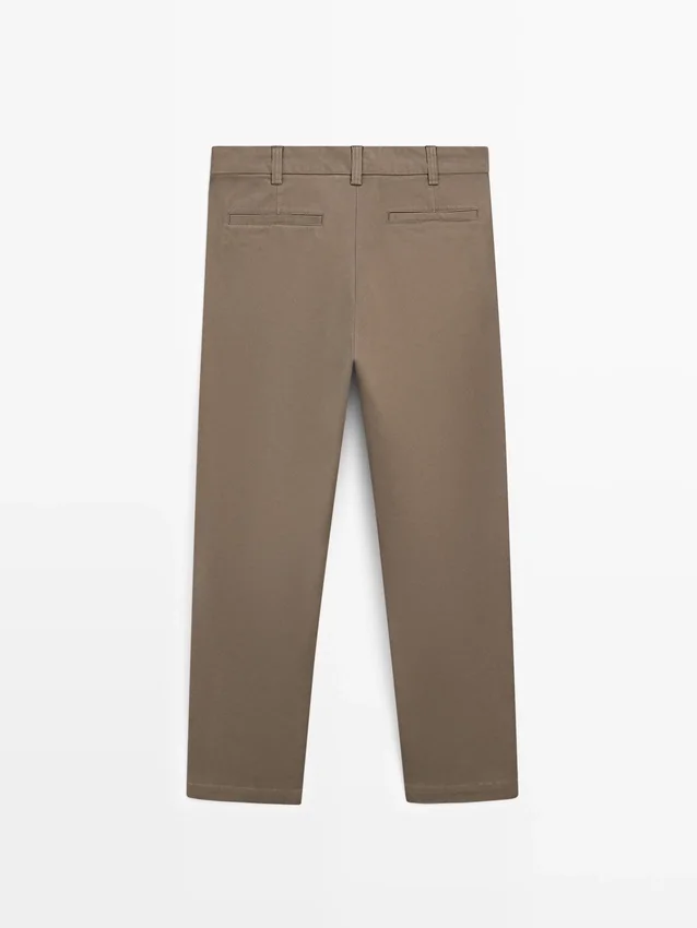 Tapered Fit-bukser med mikrostruktur Tapered Fit-bukser med mikrostruktur