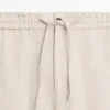 Total Look-linnebukser med detalj i livet Total Look-linnebukser med detalj i livet